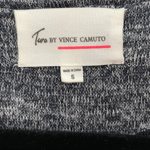 Vince Camuto Women’s Asymmetrical Full Zip Moto Navy Blue Turo Jacket Size Small - Picture 4 of 8